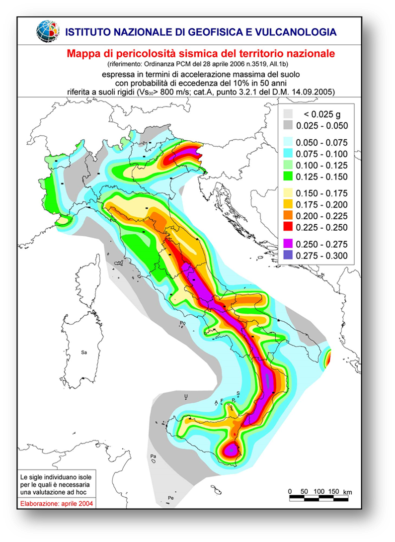 Pericolosità Sismica a Lungo Termine img1